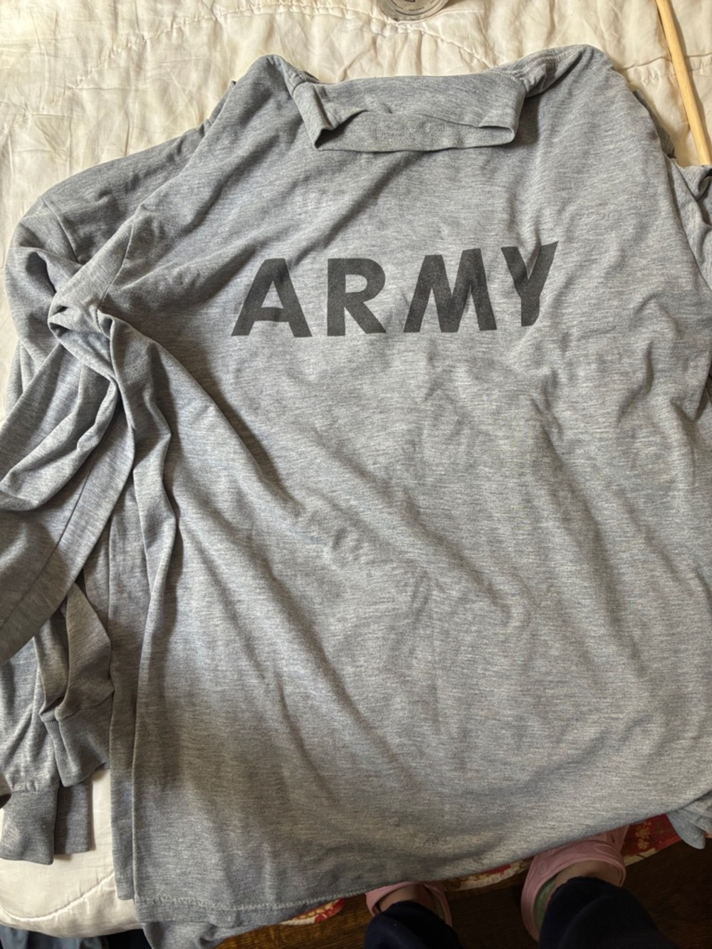 LOT OF 3 - Gray 'ARMY' Long Sleeve Shirt‎